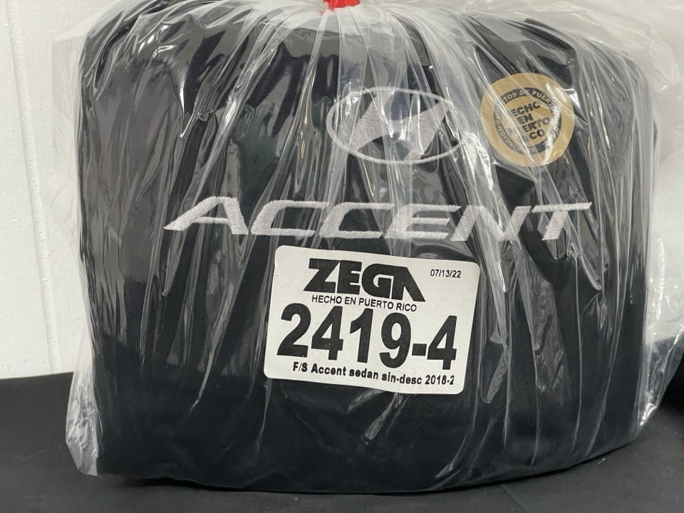Full Set Hyundai Accent Sedan 2018-2023 Black (4 Doors) #2419-4